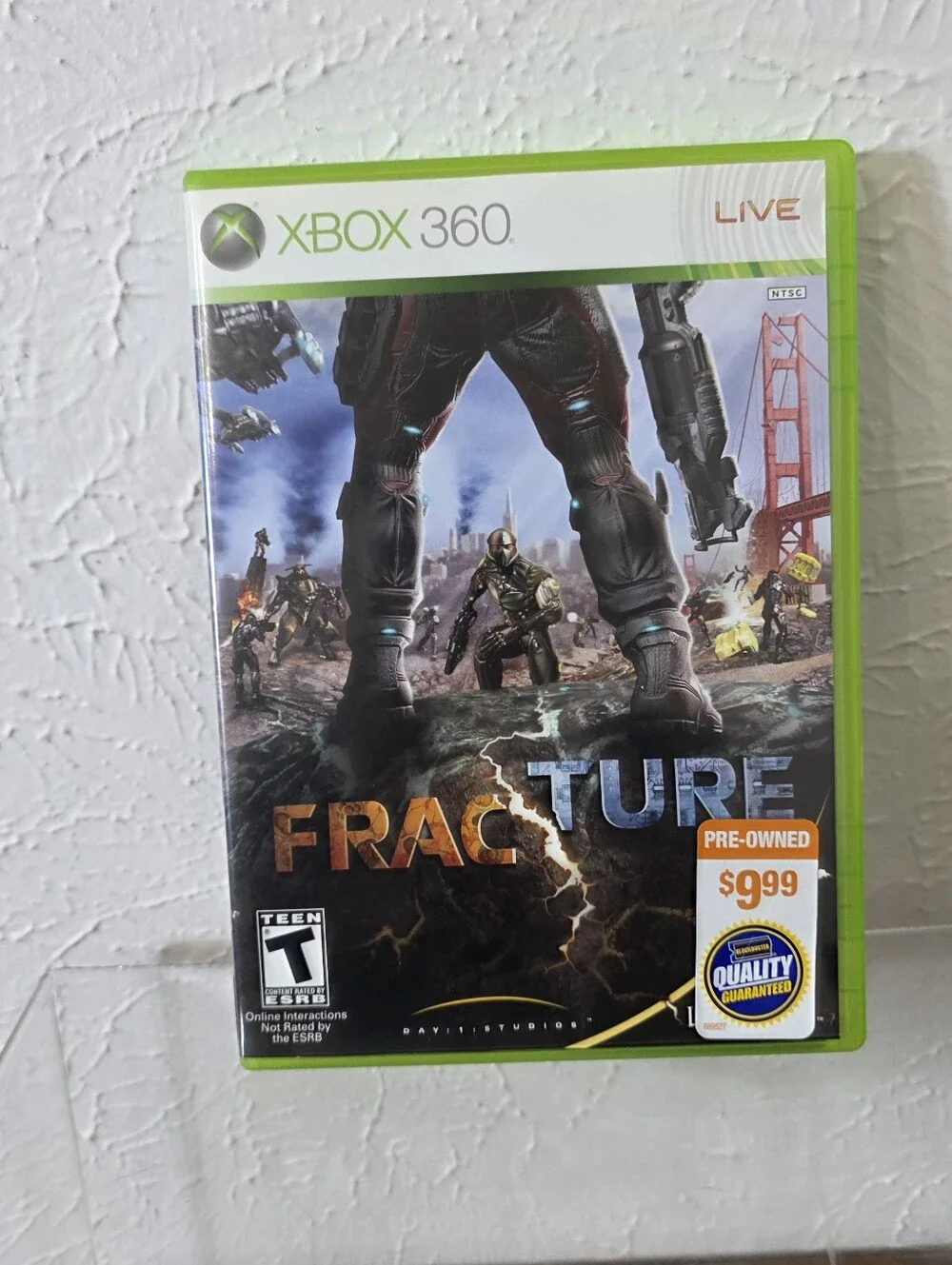 Xbox Microsoft 360 Live Video Game Fracture - Multiplayer - Complete CIB